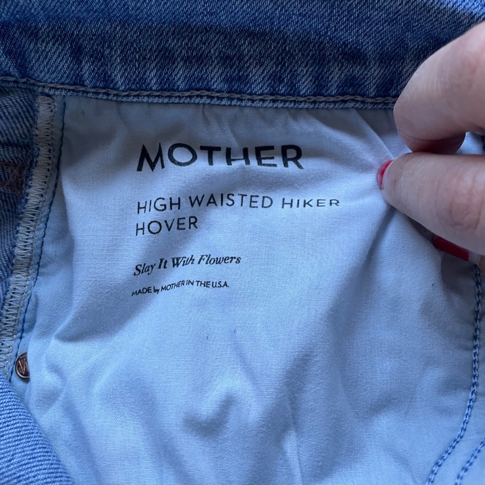 MOTHER DENIM High Waisted Hiker Hover in Slay It With Flowers - Picture 5 of 8